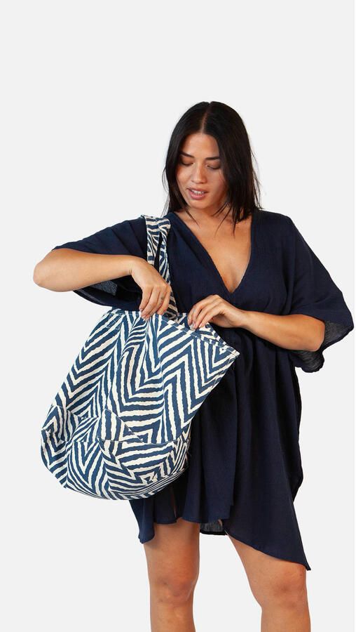 Barts shopper Juno met all-over print blauw - Foto 2