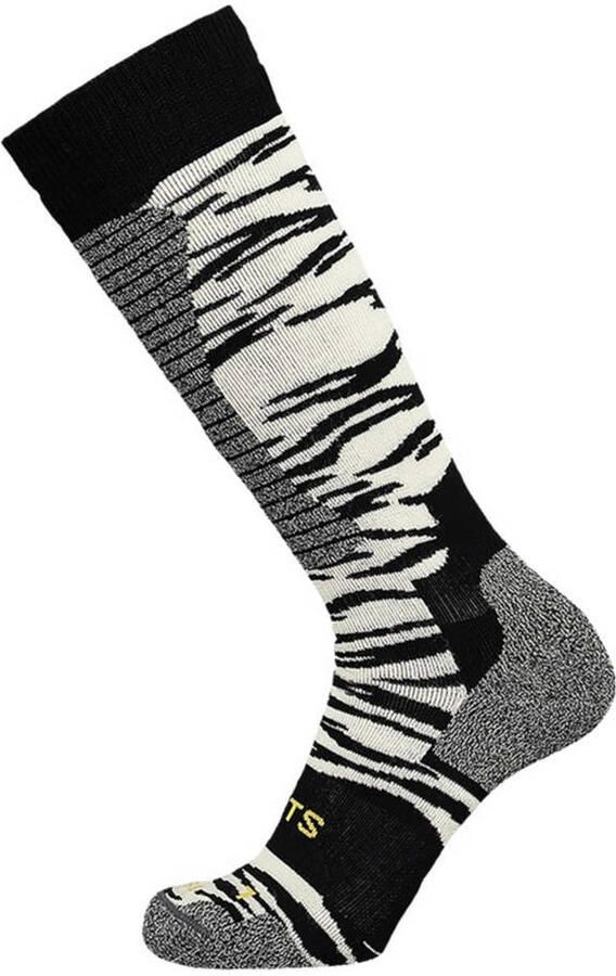 Barts skisokken Tech met zebrapint grijs