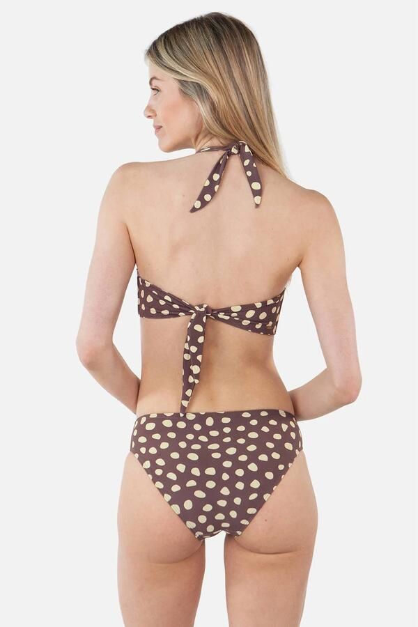 Barts voorgevormde halter bikinitop Dauna bruin ecru - Foto 3
