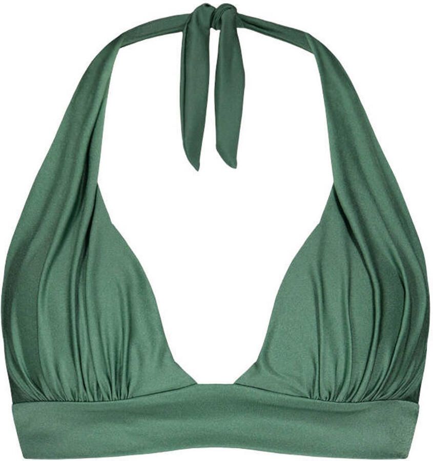 Barts voorgevormde triangel bikinitop Isla groen