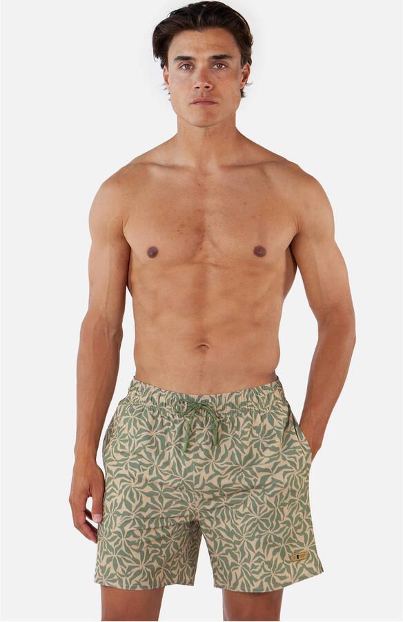 Barts zwemshort Ingleses kakigroen beige