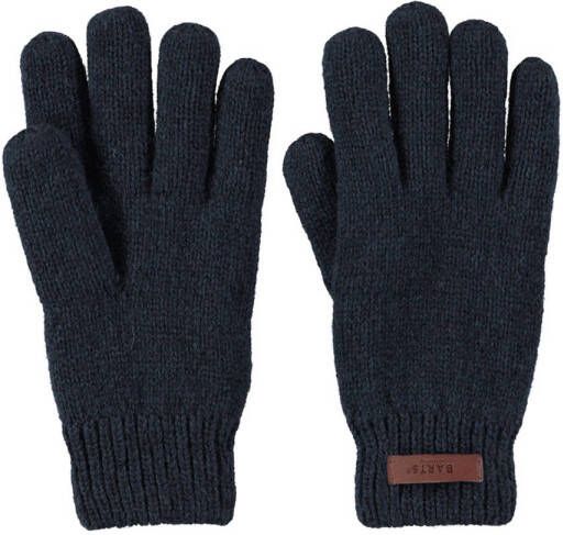 Barts gebreide handschoenen Haakon donkerblauw