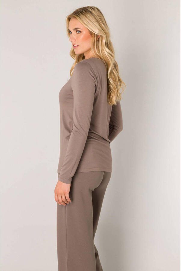 Base Level Shirt met lange mouwen met v-hals - Foto 2