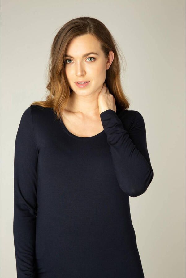 Base Level Shirt met lange mouwen met een ronde hals