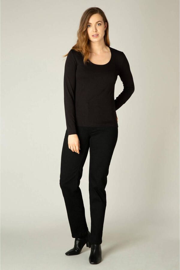 Base Level Shirt met lange mouwen met een ronde hals