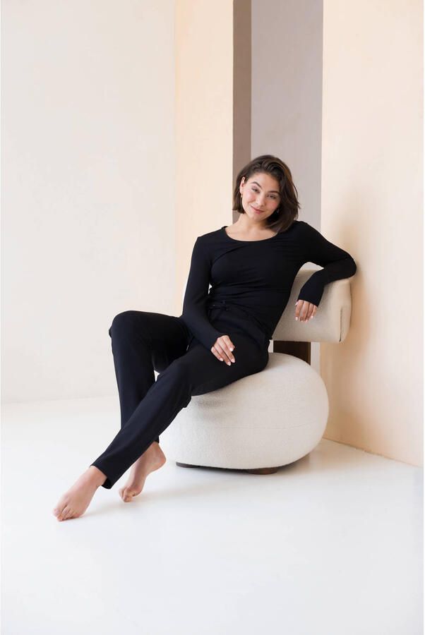 Base Level Shirt met lange mouwen met een ronde hals - Foto 3