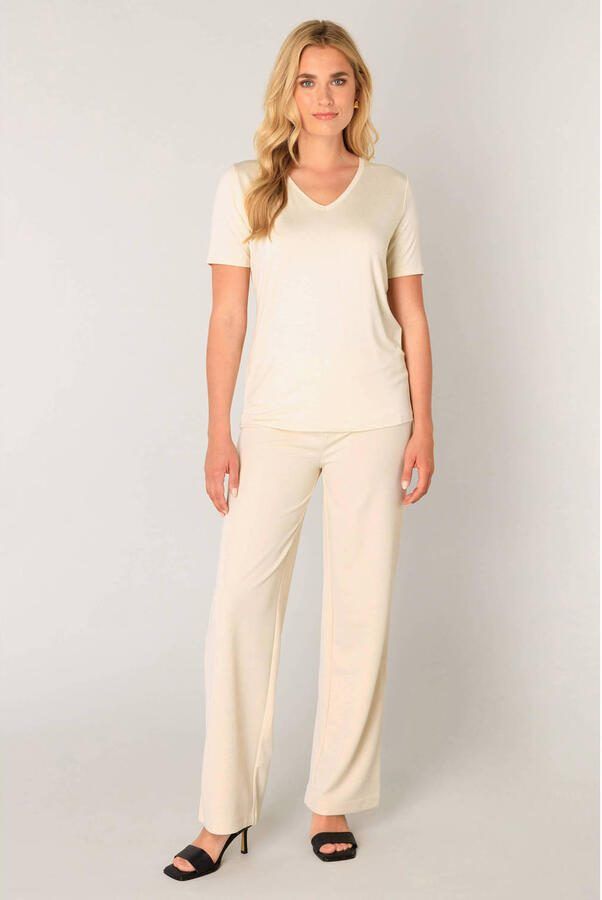 Base Level basic T-shirt Yanic beige - Foto 2