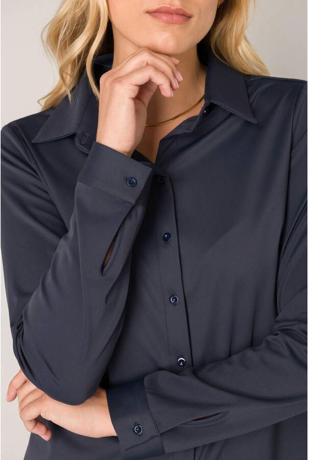 Base Level Blouse met lange mouwen TAMARA met stretch en knoopsluiting - Foto 2