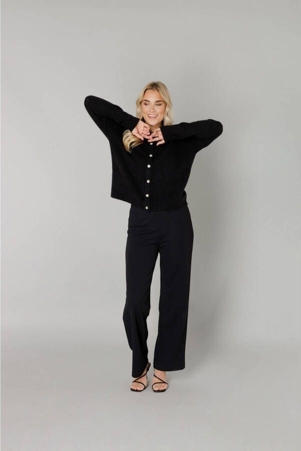 Base Level Cardigan Yuli met wol en knoopsluiting - Foto 2