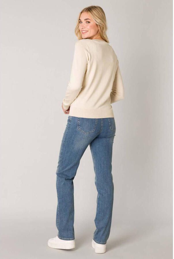 Base Level fijngebreid vest beige - Foto 2