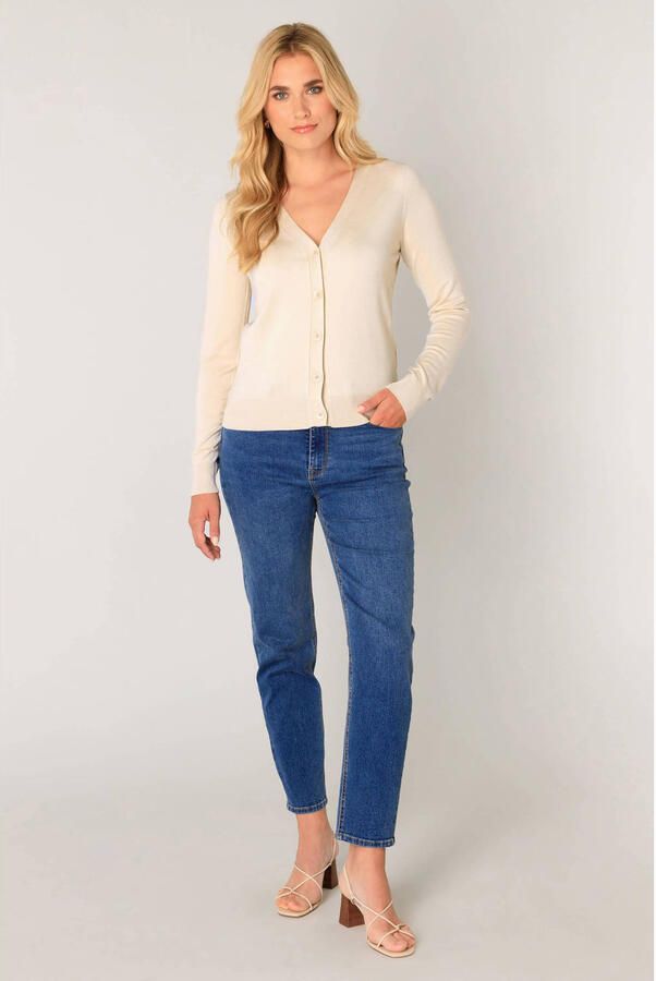 Base Level fijngebreid vest beige - Foto 4