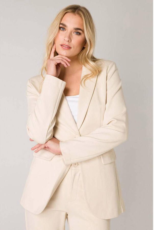 Base Level Jerseyblazer met v-halslijn en knoop