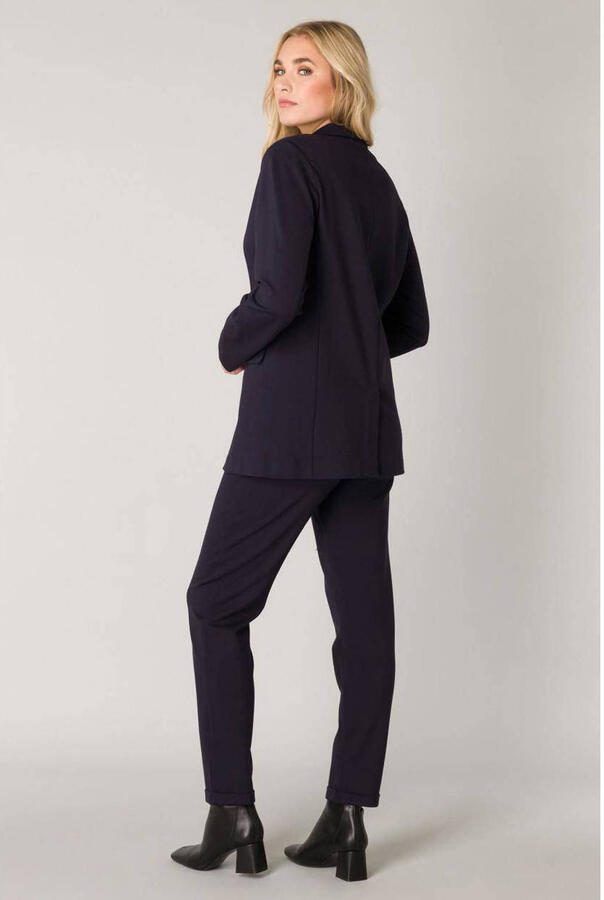 Base Level getailleerde blazer Yace donkerblauw - Foto 2