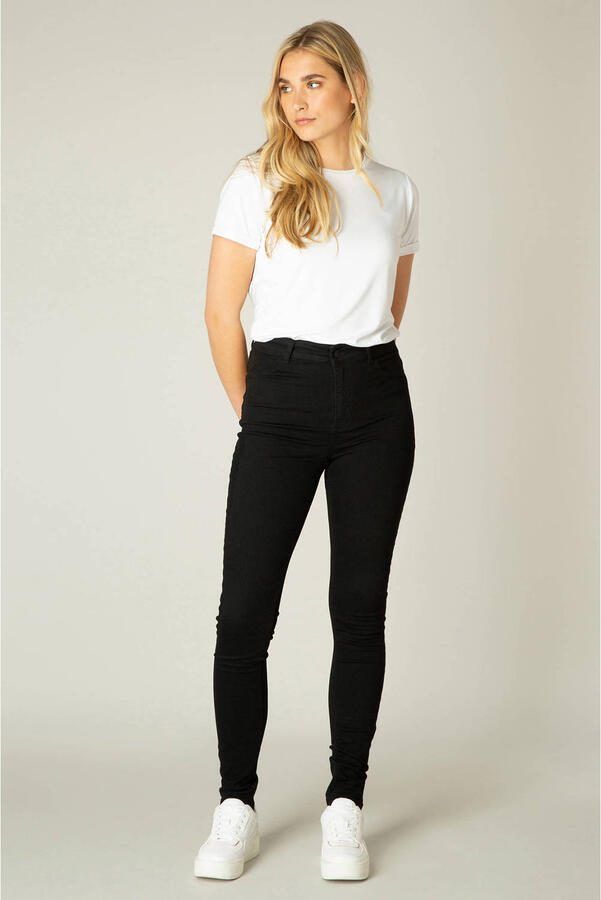 Base Level high waist skinny jeans Fay zwart - Foto 3