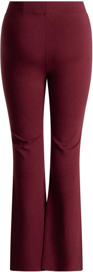 Base Level jersey high waist flared broek