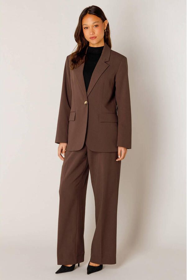 Base Level regular blazer donkerbruin - Foto 3