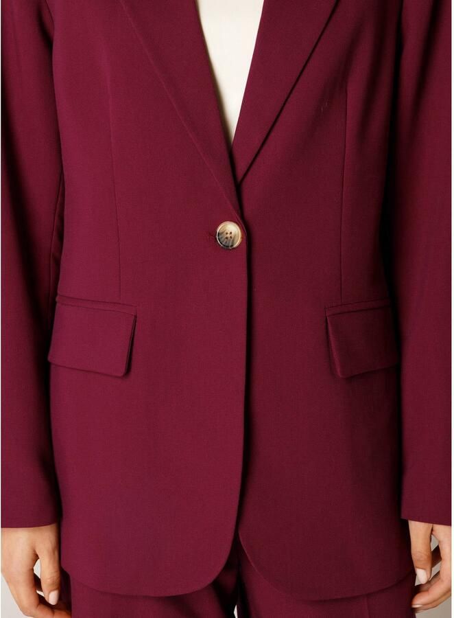 Base Level regular blazer donkerrood - Foto 2