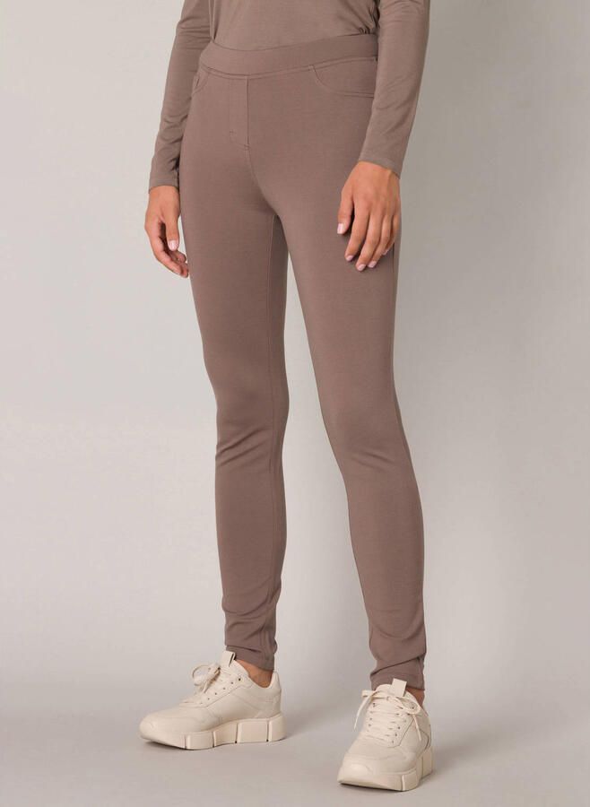 Base Level Tregging met elastische band en viscose