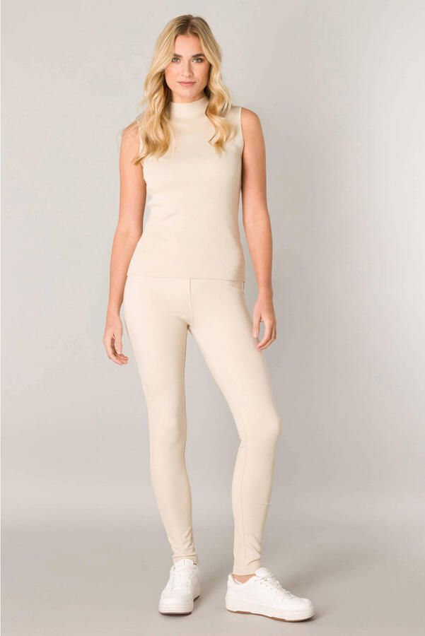 Base Level Tregging met elastische band en viscose