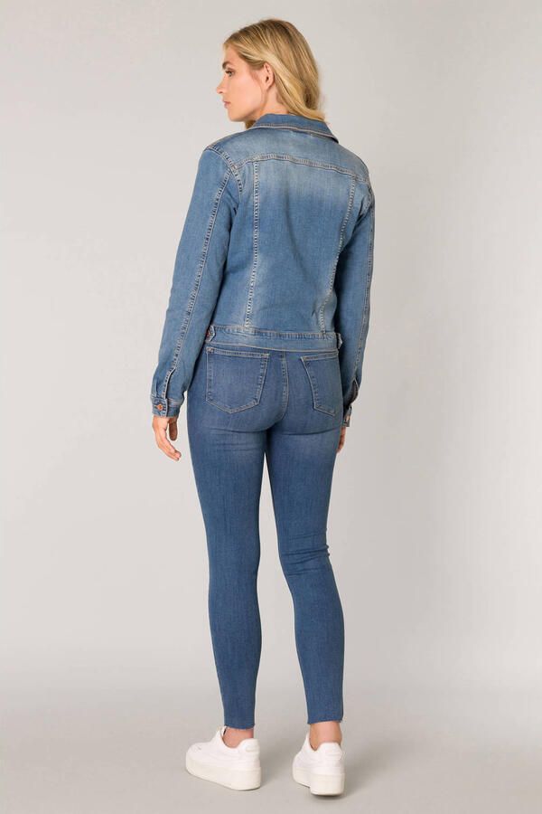 Base Level spijkerjasje Yamil dark denim