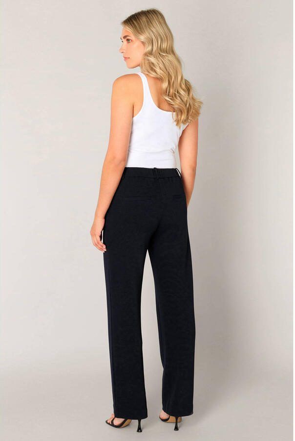 Base Level Stoffen broek Zomerbroek met uitlopende pijpen en elastaan - Foto 2