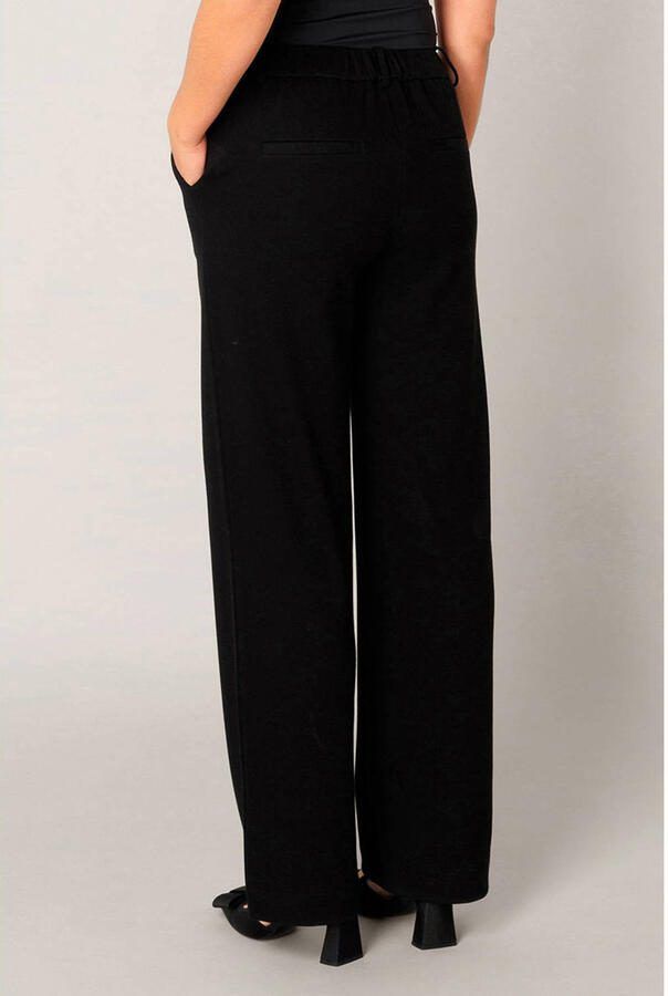 Base Level straight regular waist broek zwart - Foto 3