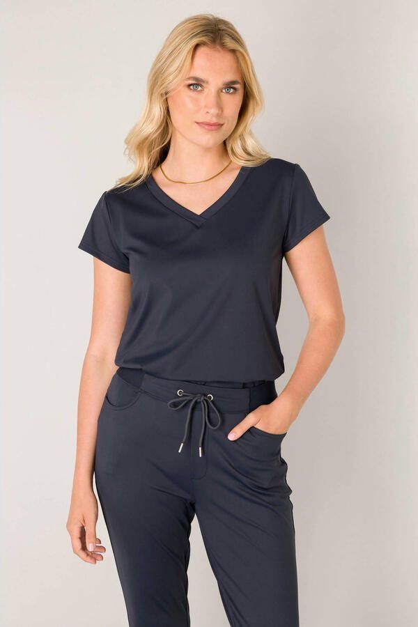 Base Level T-shirt Tilly met v-hals