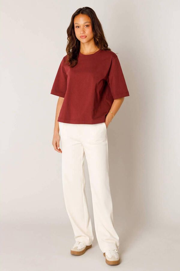 Base Level T-shirt donkerrood - Foto 2