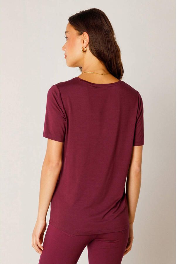 Base Level T-shirt donkerrood - Foto 2