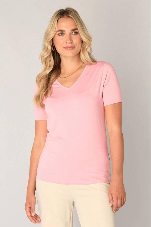 Base Level T-shirt lichtroze