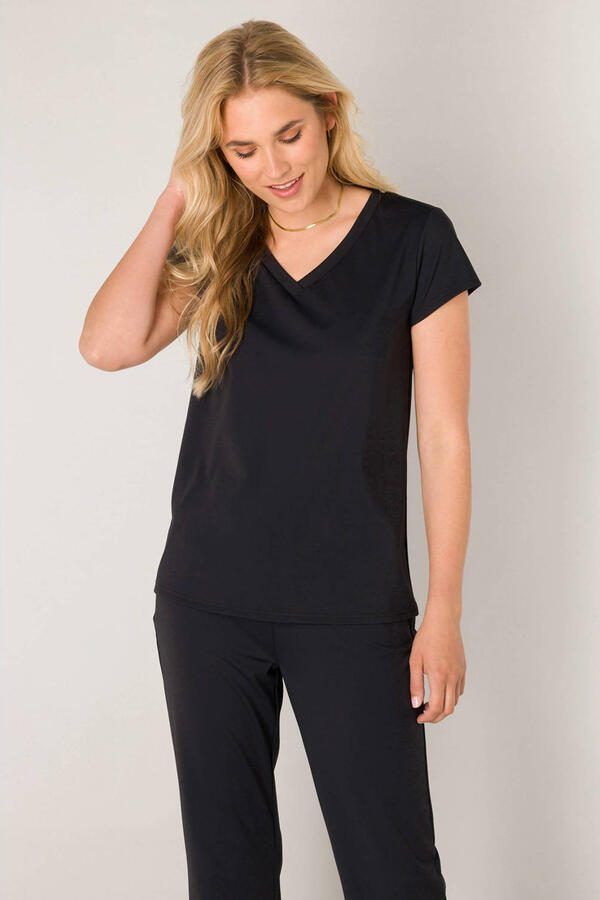 Base Level T-shirt Tilly met v-hals - Foto 2