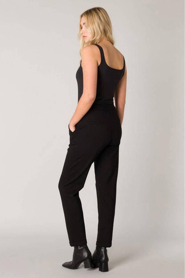 Base Level tapered fit broek zwart