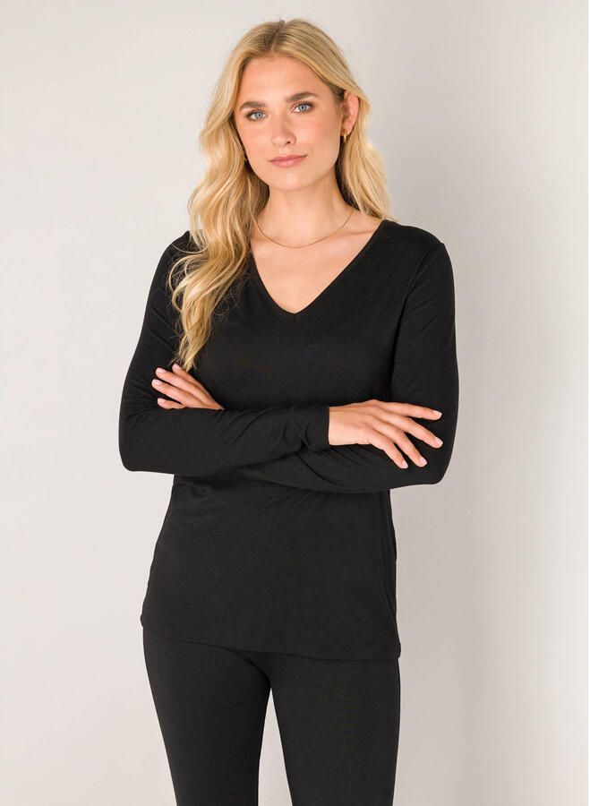 Base Level Shirttop Yasmin 1-knoopsluiting in de nek - Foto 3