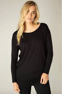 Base Level Shirt met lange mouwen Yolanda Wijd model met modellerende inzet bij de heupen
