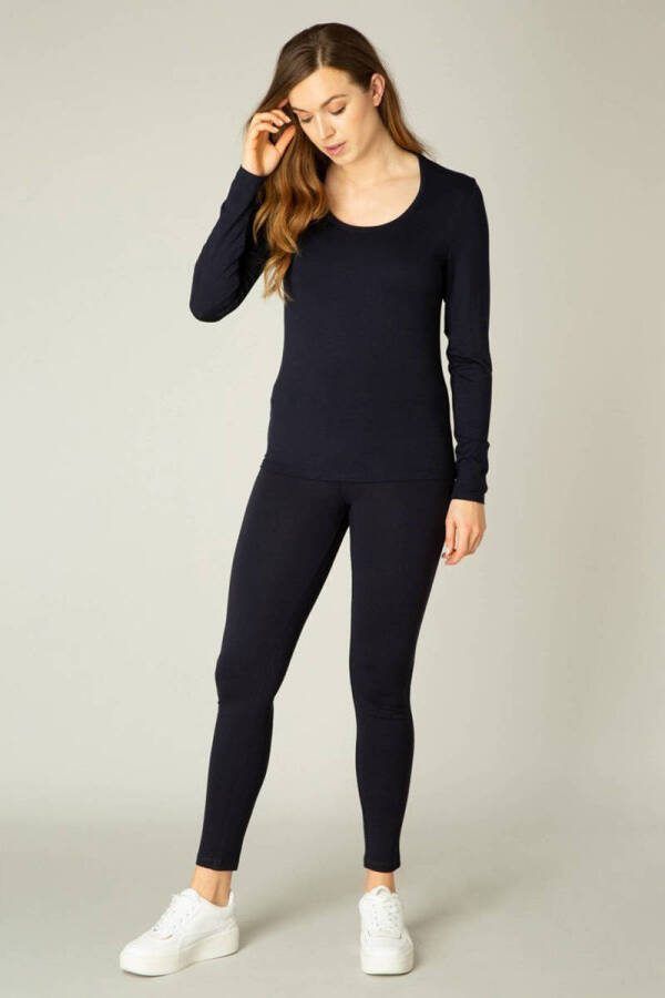 Base Level Shirt met lange mouwen met een ronde hals