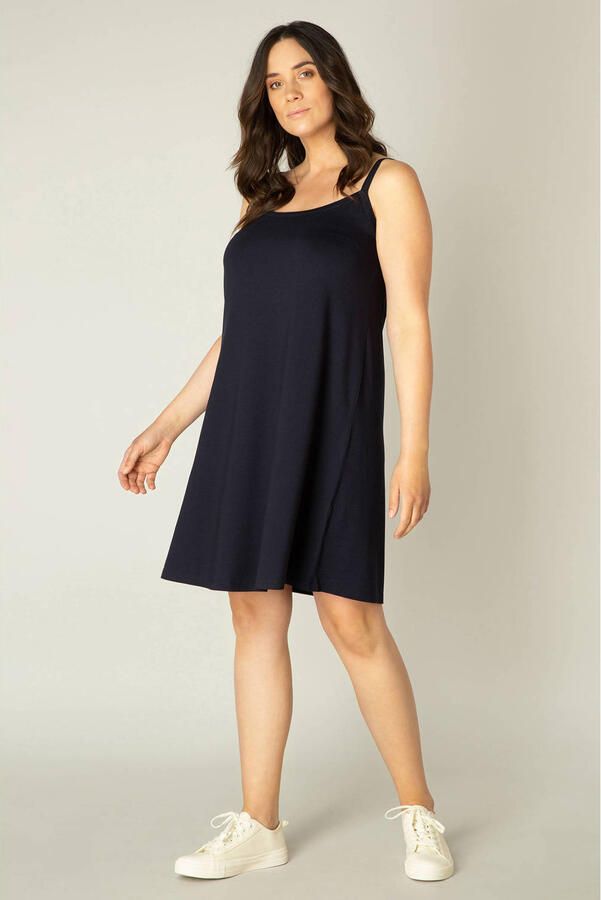 Base Level Curvy Jurk in overgooiermodel Alissa Verstelbare bandjes