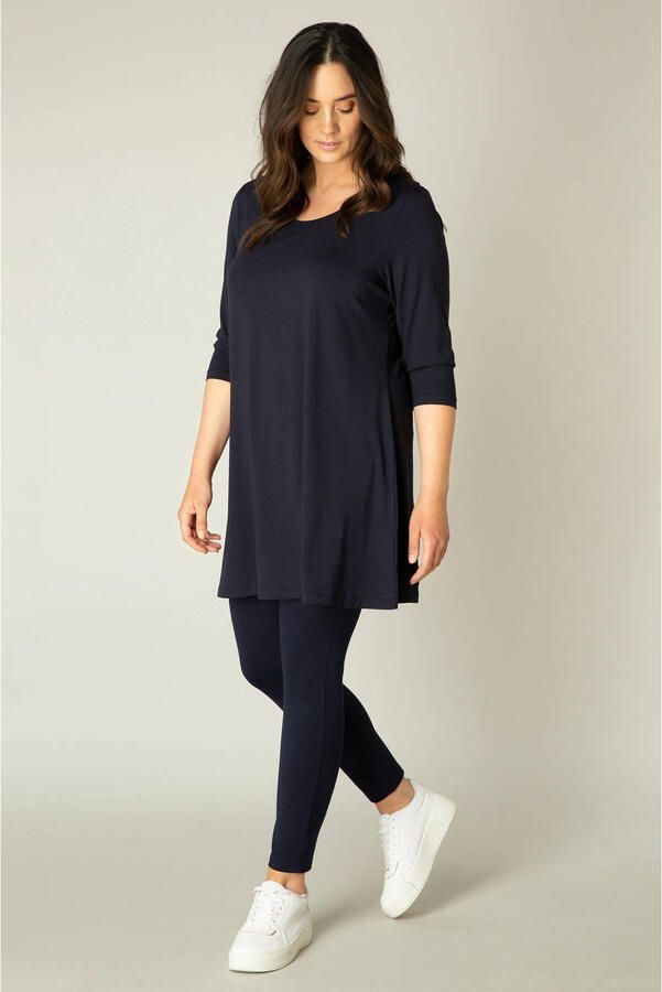 Base Level Curvy Tuniekshirt ARIA met een ronde hals - Foto 2