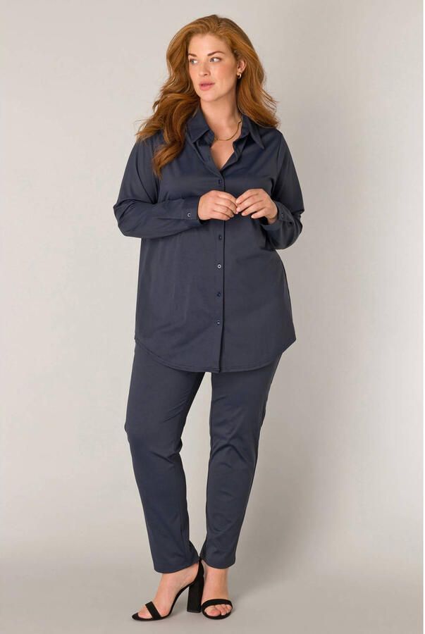 Base Level Curvy Blouse met lange mouwen Lara met stretch - Foto 2