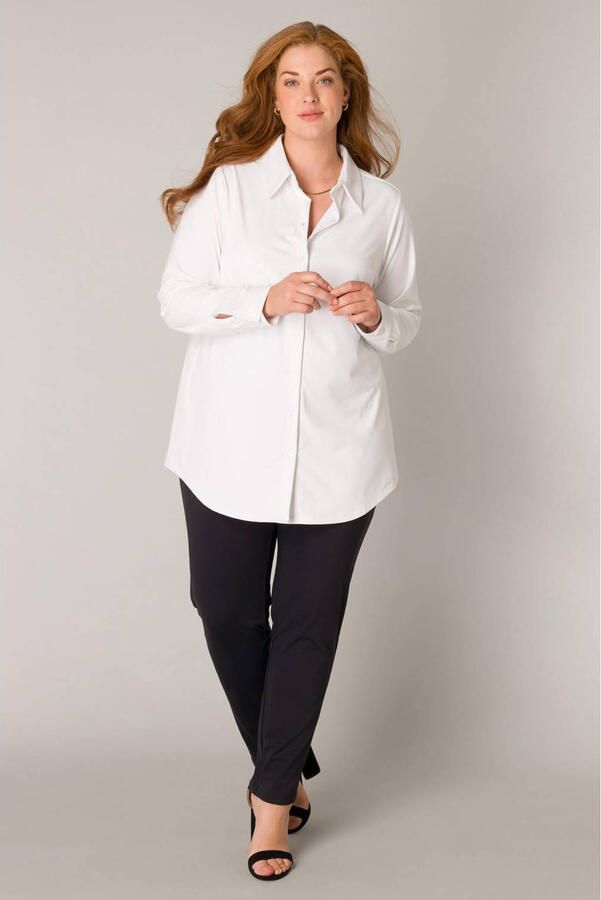 Base Level Curvy Blouse met lange mouwen Lara met stretch - Foto 2