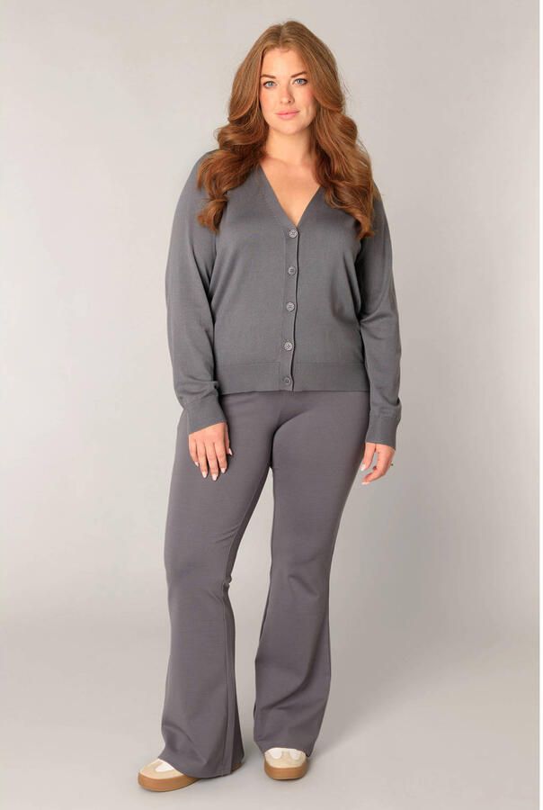 Base Level Curvy cardigan grijs - Foto 2