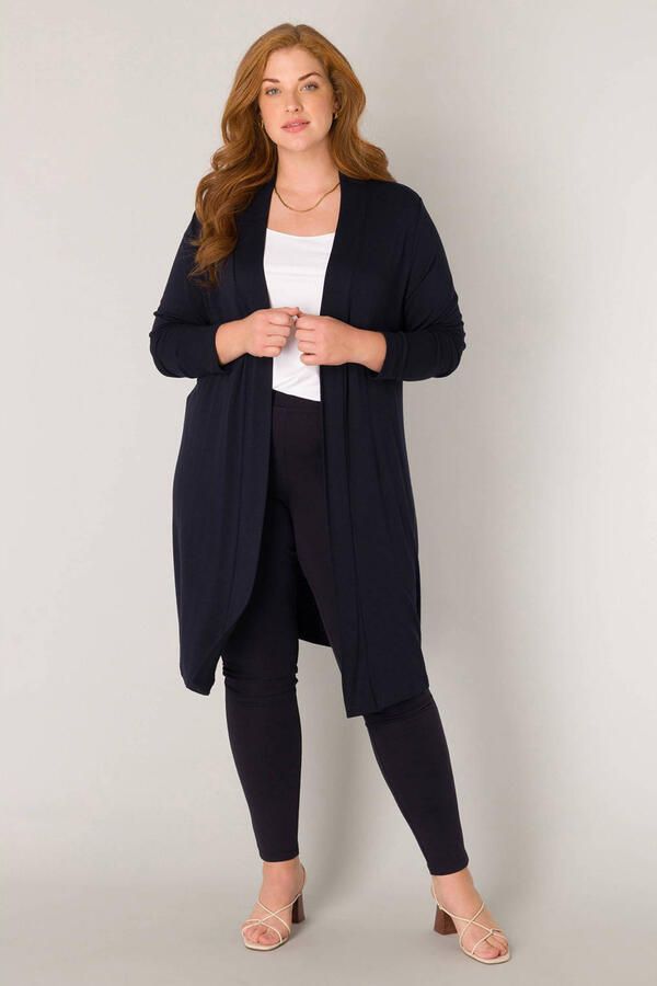 Base Level Curvy Lang vest Ayla Long Ruimvallende zachte tricotkwaliteit - Foto 3
