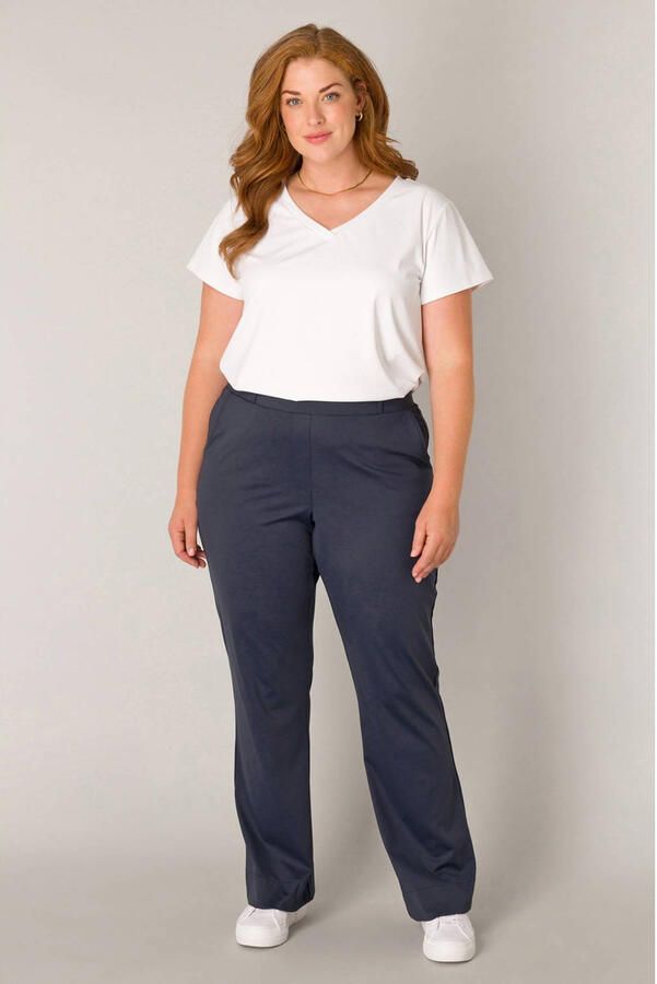 Base Level Curvy Stoffen broek Lori met stretch en lichte flair - Foto 3