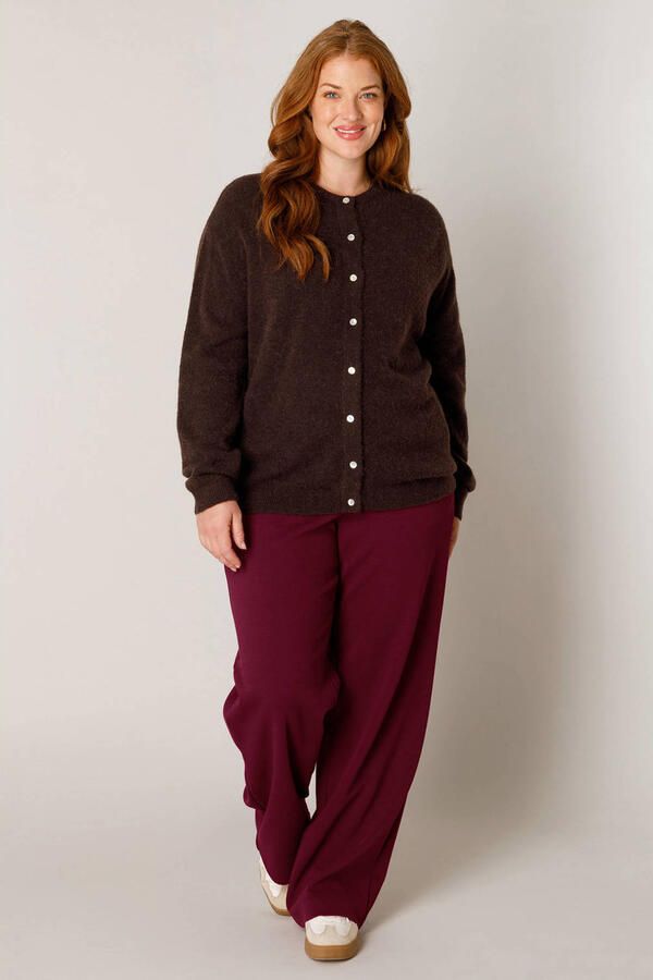 Base Level Curvy gebreid vest met wol - Foto 2