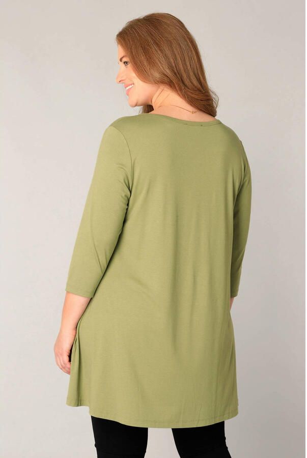 Base Level Curvy jersey tuniek groen - Foto 2