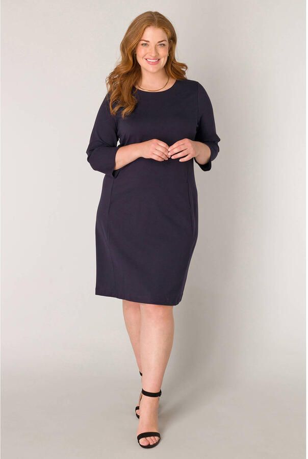 Base Level Curvy Kokerjurk Addy in vormvast viscosemix