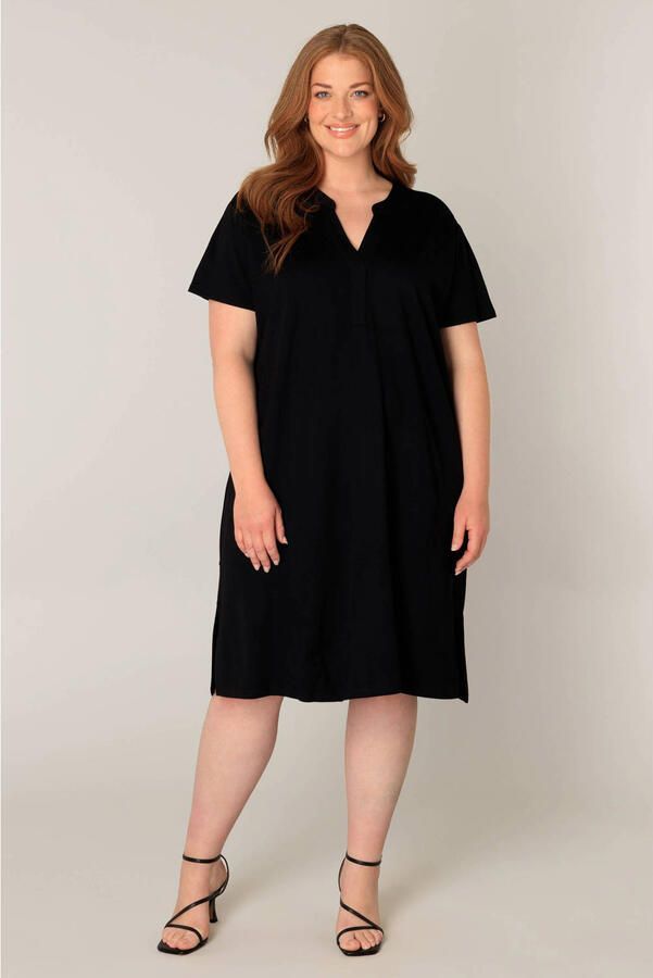 Base Level Curvy Zomerjurk met een bindceintuur - Foto 2