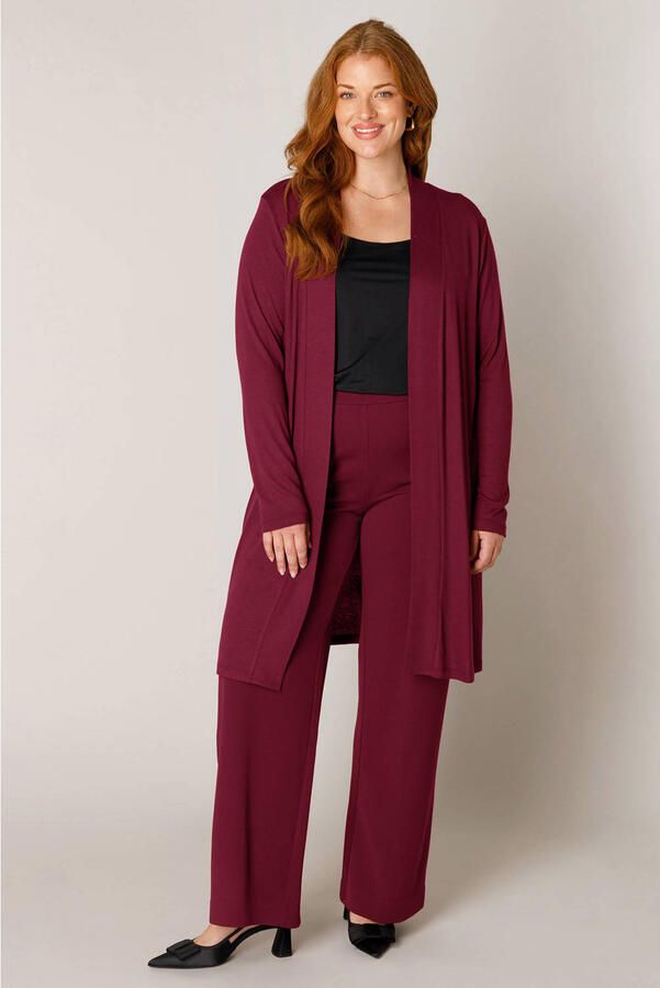 Base Level Curvy lang vest fijn gebreid - Foto 3