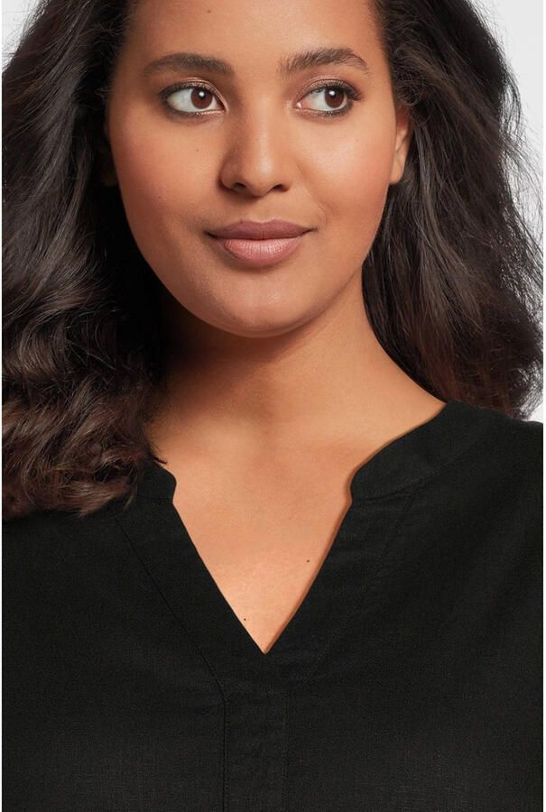 Base Level Curvy Tuniekjurk Yacinthe Zomerjurk met linnen