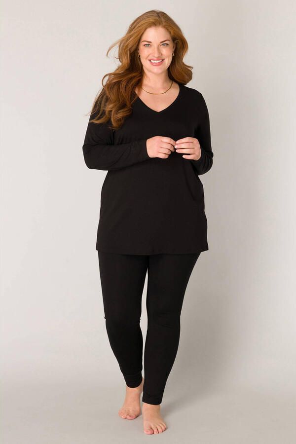 Base Level Curvy Shirt met lange mouwen Alize Zachte licht glanzende kwaliteit - Foto 5