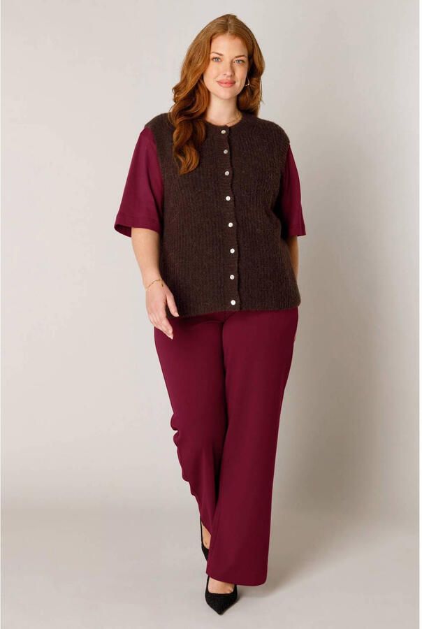 Base Level Curvy Plus Size top bruin - Foto 2